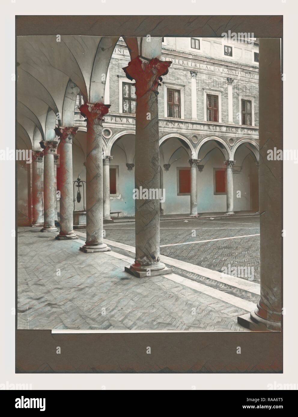 Marche Urbino Palazzo Ducale, Galleria Nazionale delle Marche, questa è la mia Italia, il paese italiano di visual reinventato Foto Stock