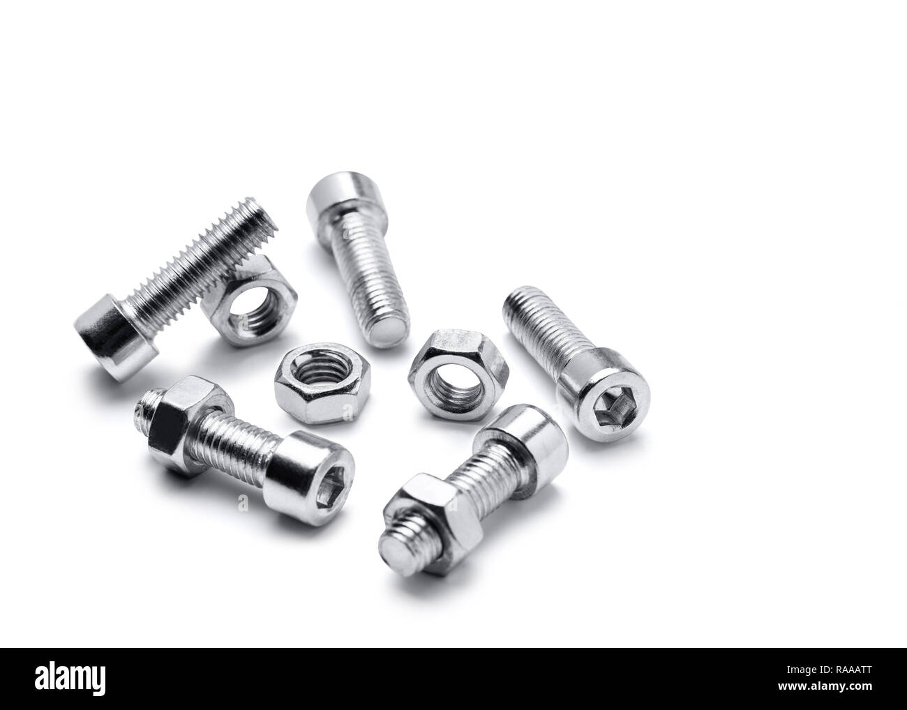 Dadi e bulloni Foto Stock
