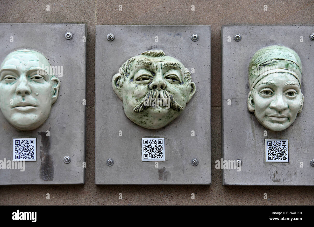 Speakers Corner in Derby City Centre Foto Stock