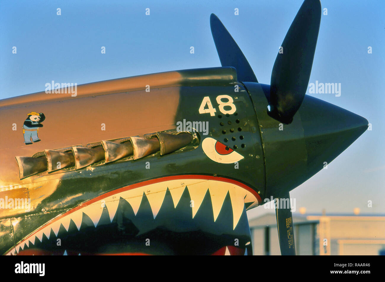 Motore aereo tubi di scarico Foto Stock