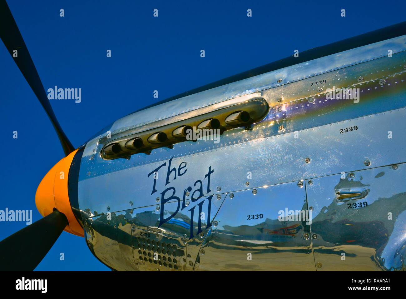 Motore aereo tubi di scarico Foto Stock