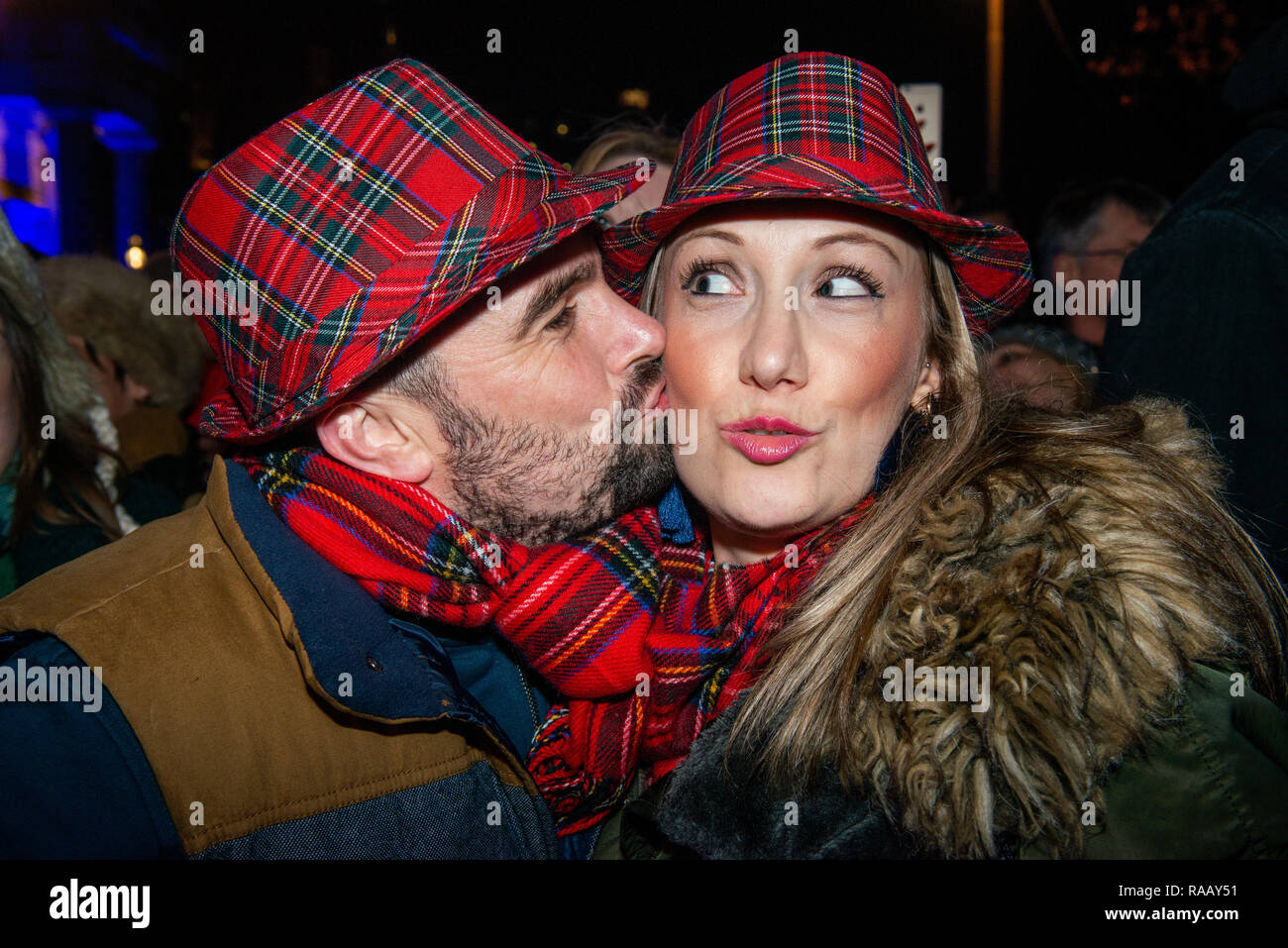 Edinburgh Hogmanay Foto Stock