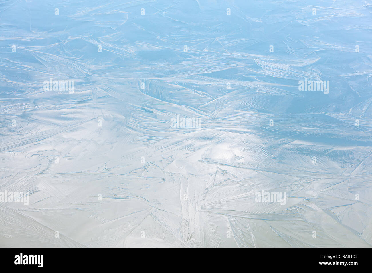 Il blocco di colore blu ghiaccio fondente, closeup vista. wnter naturale di uno sfondo a trama Foto Stock