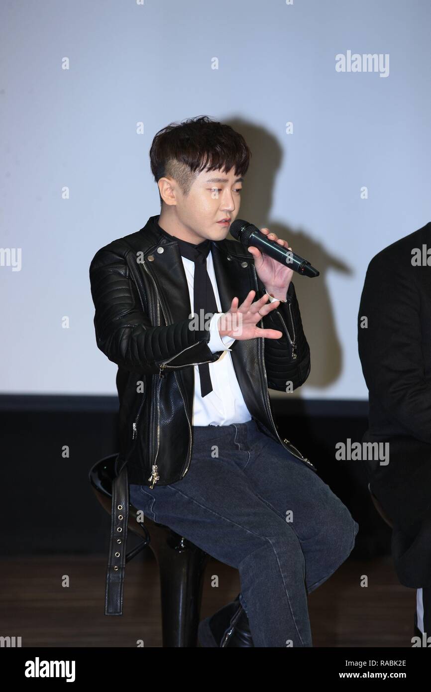 Seul in Corea. 02Jan, 2019. Il M.C Max, il più popolare rock band promosso il loro nono album 'circolare' a Cheongdam-dong di Seoul, Corea sulla 02th gennaio 2019.(Cina e Corea diritti) Credito: TopPhoto/Alamy Live News Foto Stock