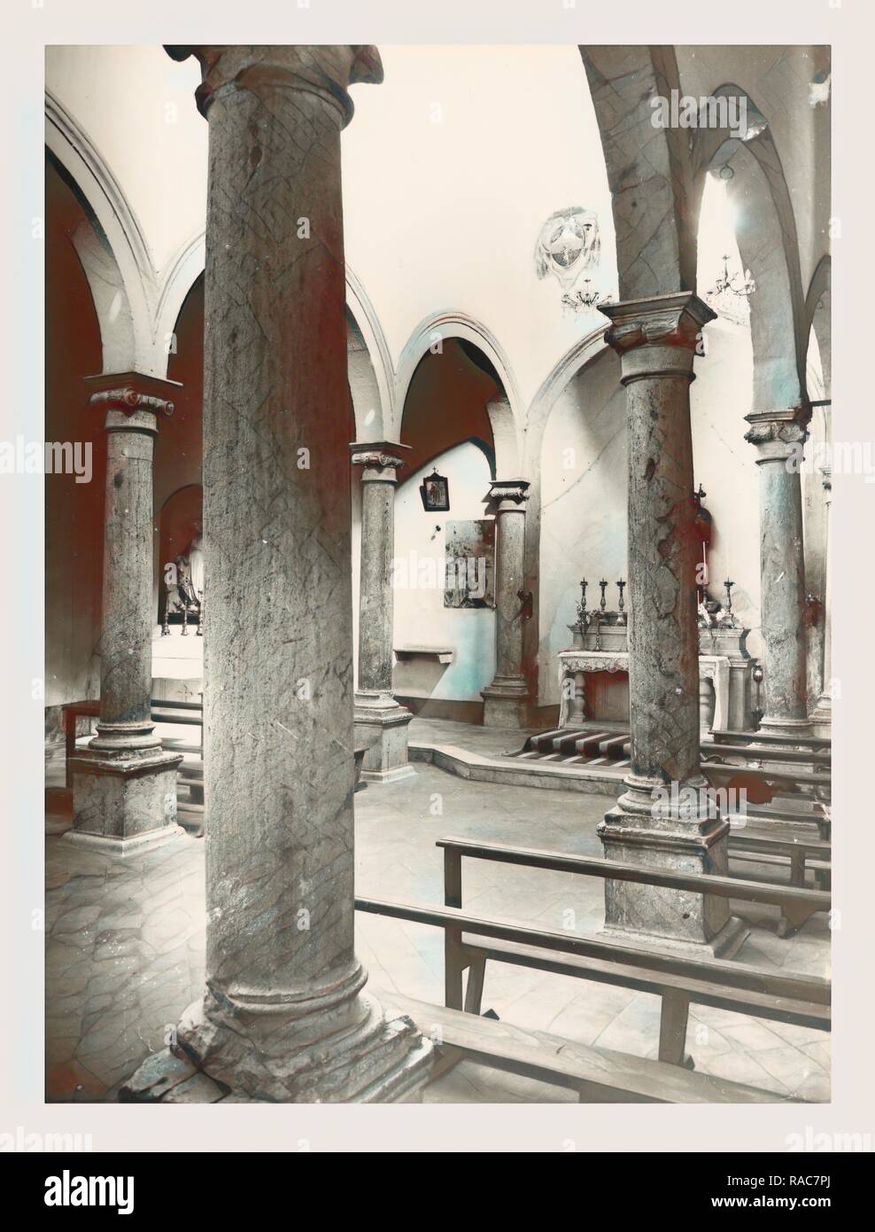 Toscana Grosseto Pitigliano S. Maria, questa è la mia Italia, il paese italiano di storia visiva, architettonica medievale reinventato Foto Stock