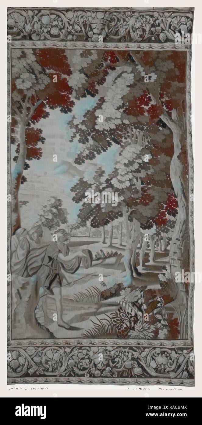 Figli di Noè in orientamento orizzontale impostazione delle. Reinventato da Gibon. Arte Classica con un tocco di moderno reinventato Foto Stock