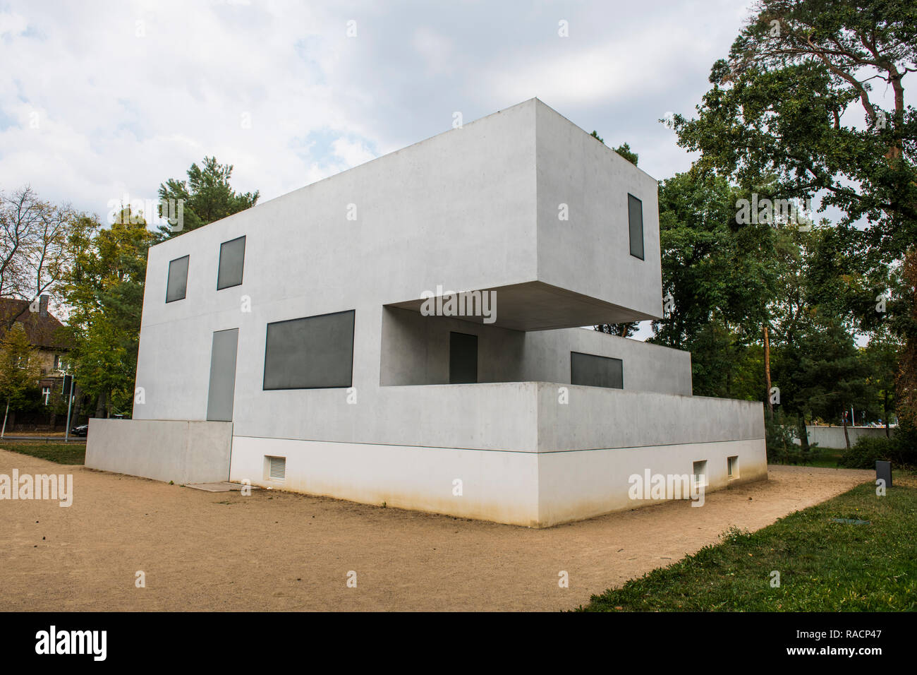 Architettura Bauhaus, Sito Patrimonio Mondiale dell'UNESCO, Dessau, Sassonia-Anhalt, Germania, Europa Foto Stock