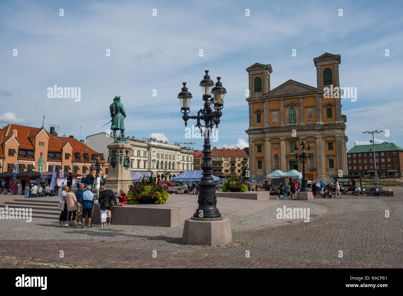 Town Square della Base Navale di Karlskrona, Sito Patrimonio Mondiale dell'UNESCO, Svezia, Scandinavia, Europa Foto Stock