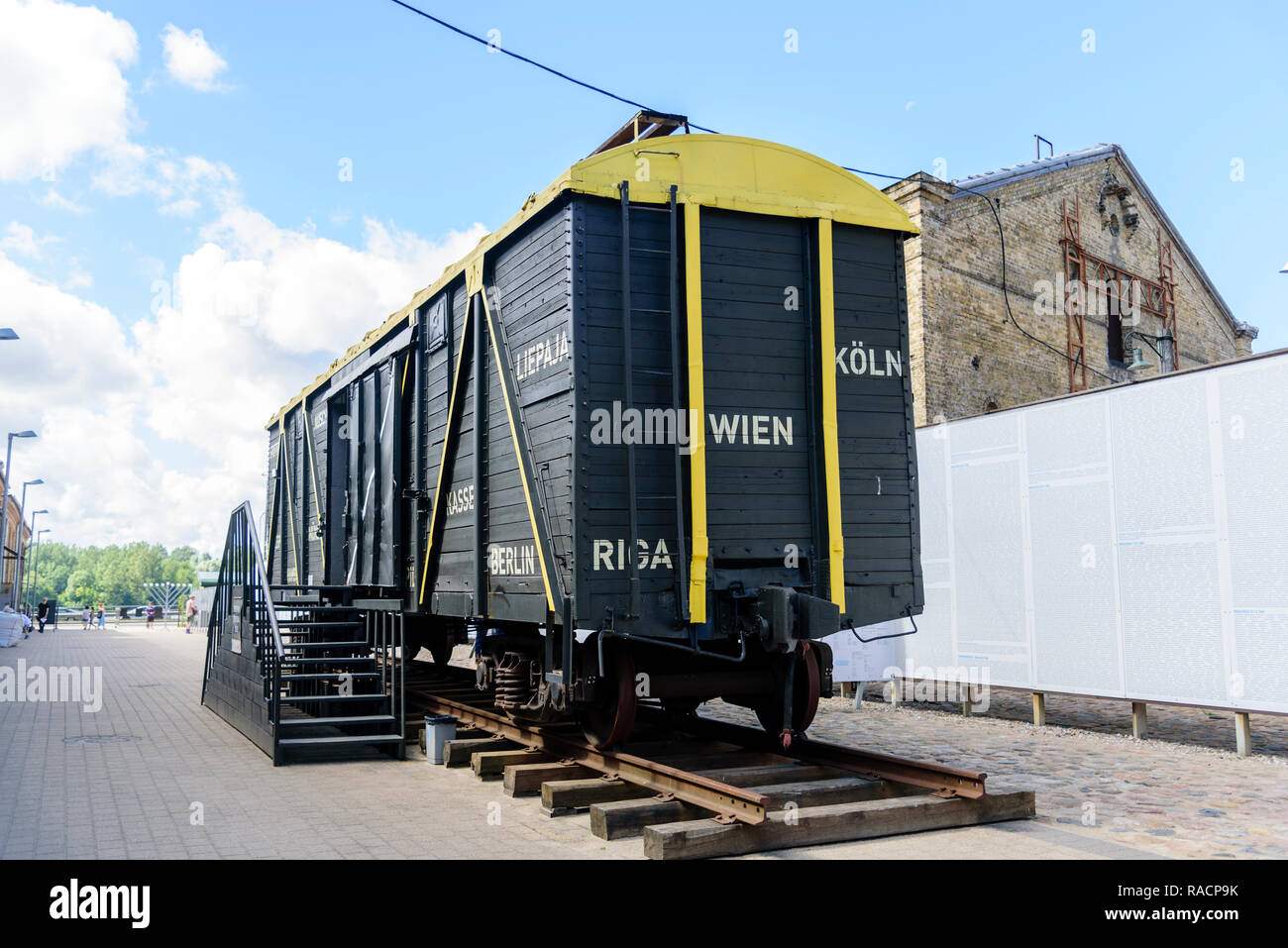 Il Ghetto e Holocaust Museum, Riga, Lettonia, Europa Foto Stock