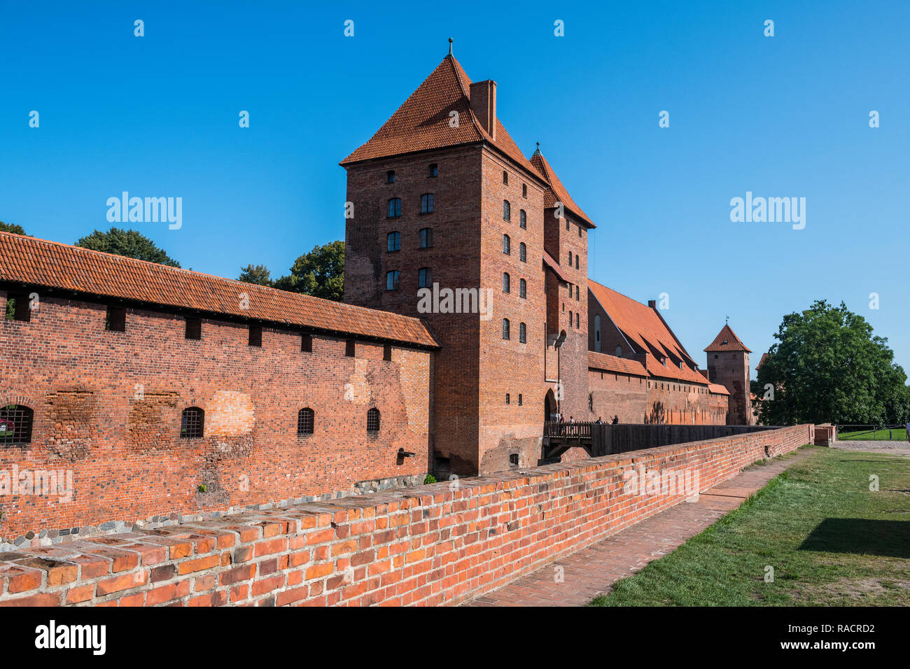 Castello di Malbork, Sito Patrimonio Mondiale dell'UNESCO, Malbork, Polonia, Europa Foto Stock