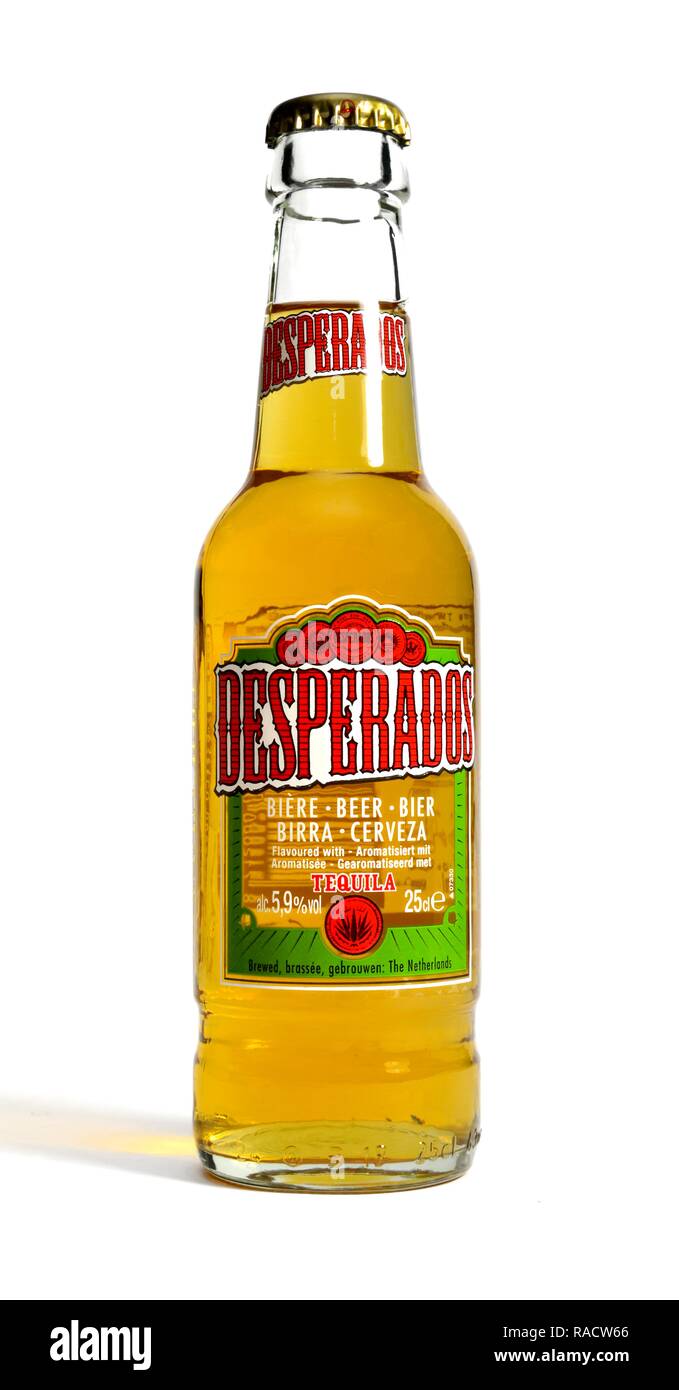Desparados bottiglia di birra con tequila Foto Stock