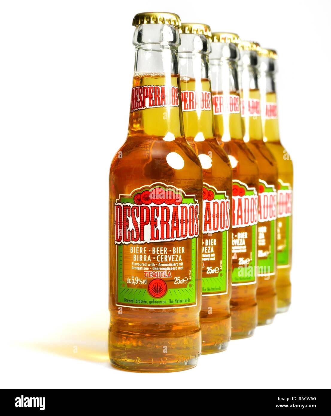 Desparados bottiglia di birra con tequila Foto Stock