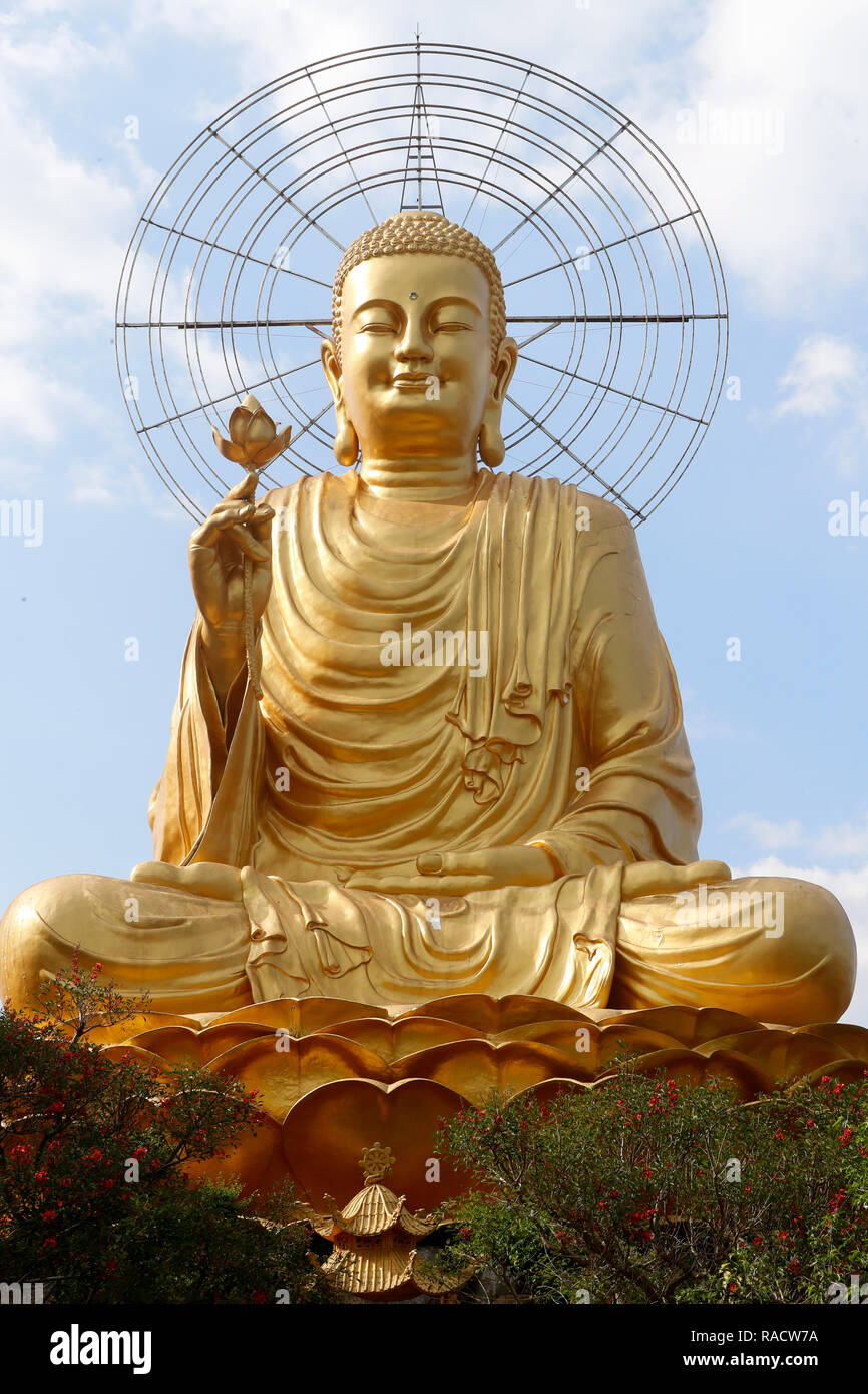 Van Hanh Zen monastero buddista di Dalat, Vietnam, Indocina, Asia sud-orientale, Asia Foto Stock