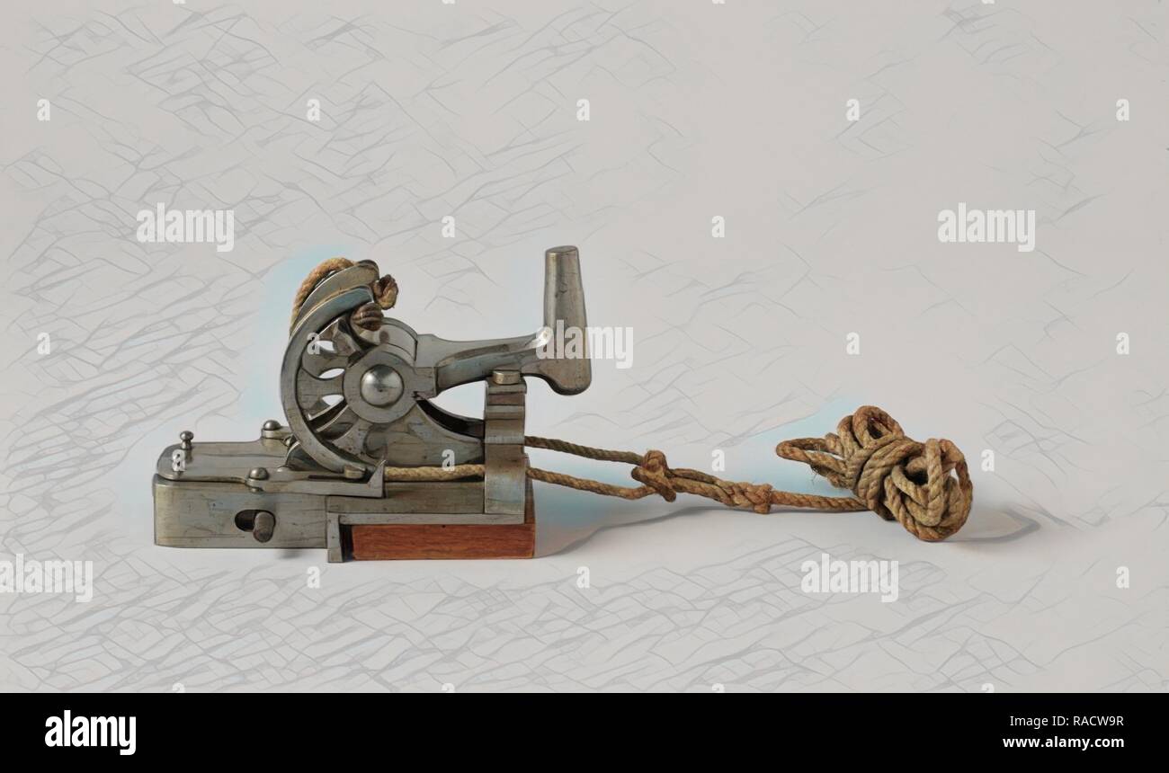 Serratura a percussione per pistola, anonimo, 1830 - 186. Reinventato da Gibon. Arte Classica con un tocco di moderno reinventato Foto Stock