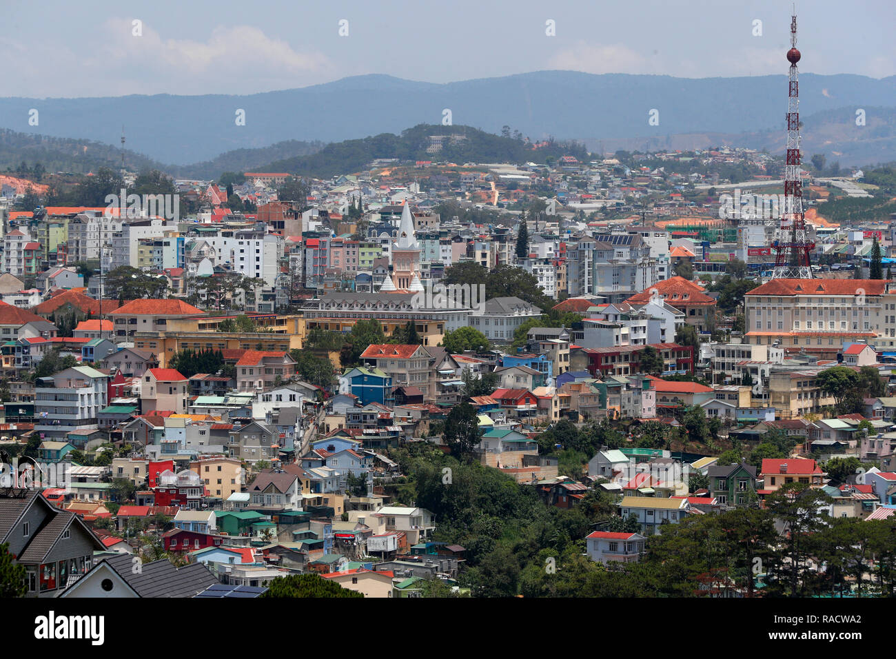 Il centro di Dalat Dalat, Vietnam, Indocina, Asia sud-orientale, Asia Foto Stock