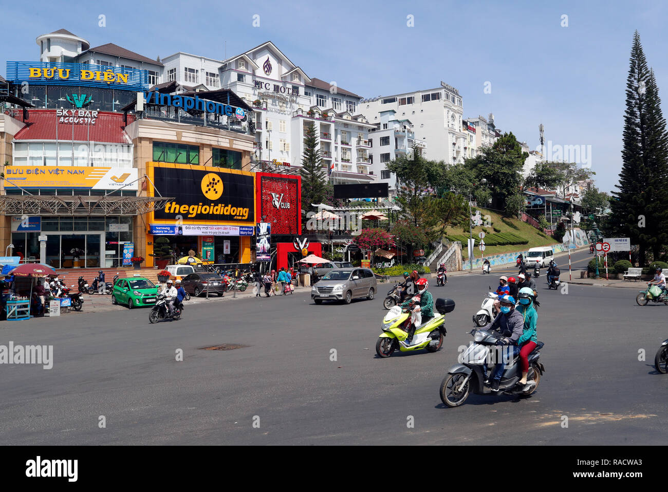 Il centro di Dalat Dalat, Vietnam, Indocina, Asia sud-orientale, Asia Foto Stock