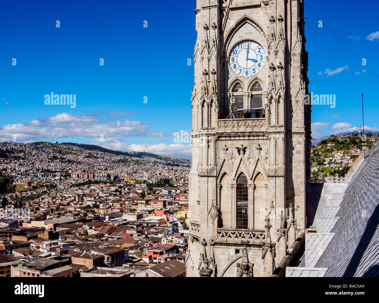 Basilica del Voto Nazionale, Città Vecchia, Quito Pichincha Provincia, Ecuador, Sud America Foto Stock