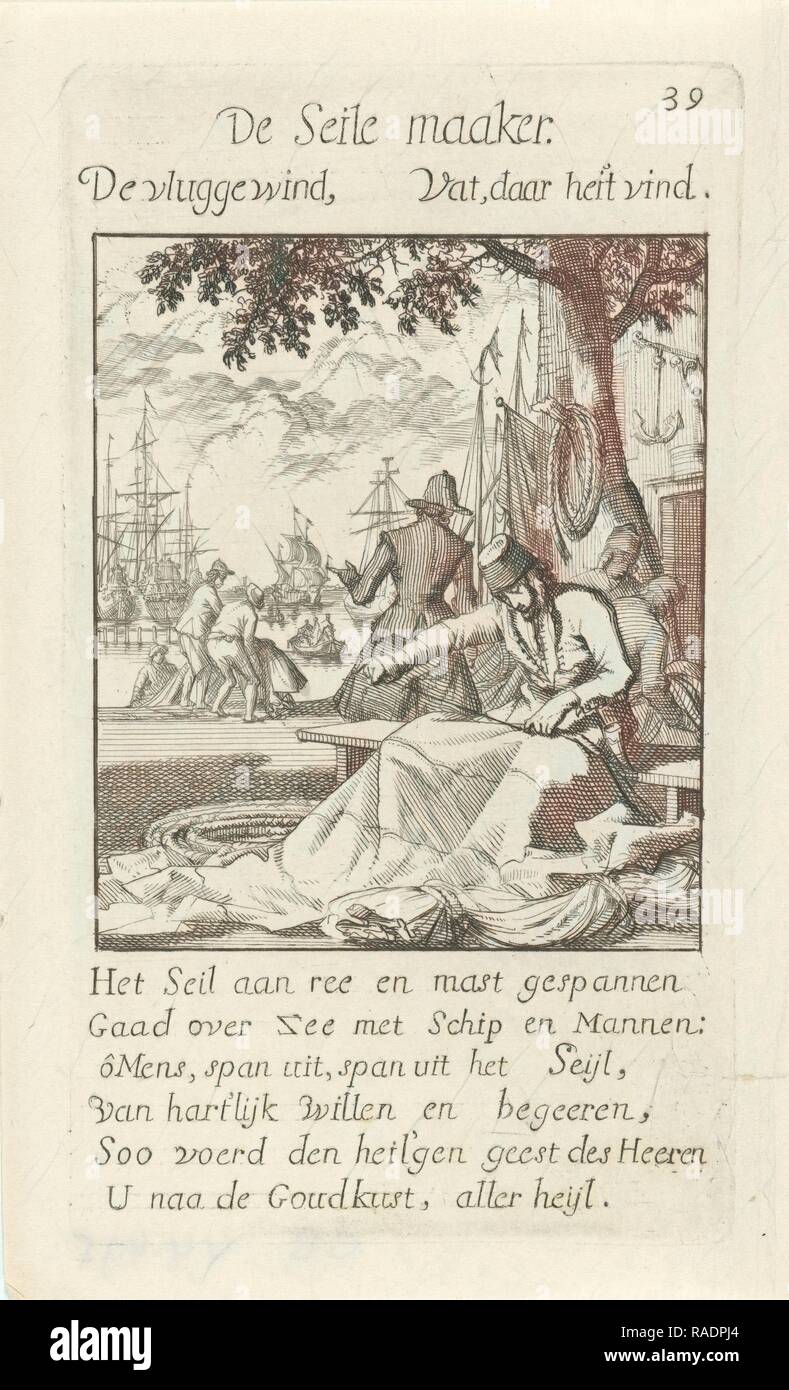 Velaio, Jan Luyken, 169. Reinventato da Gibon. Arte Classica con un tocco di moderno reinventato Foto Stock