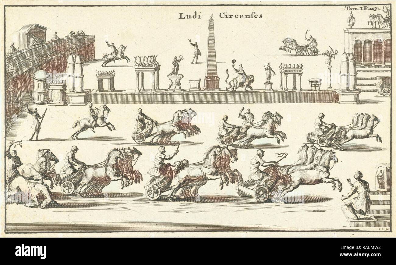 Gare romane, Jan Luyken, François Halma, 169. Reinventato da Gibon. Arte Classica con un tocco di moderno reinventato Foto Stock