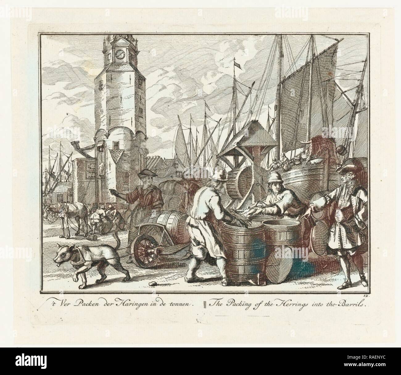 Aringa confezionati in barili, Adolf van der Laan, Sieuwert van der Meulen, Pieter Schenk (II. Reinventato Foto Stock