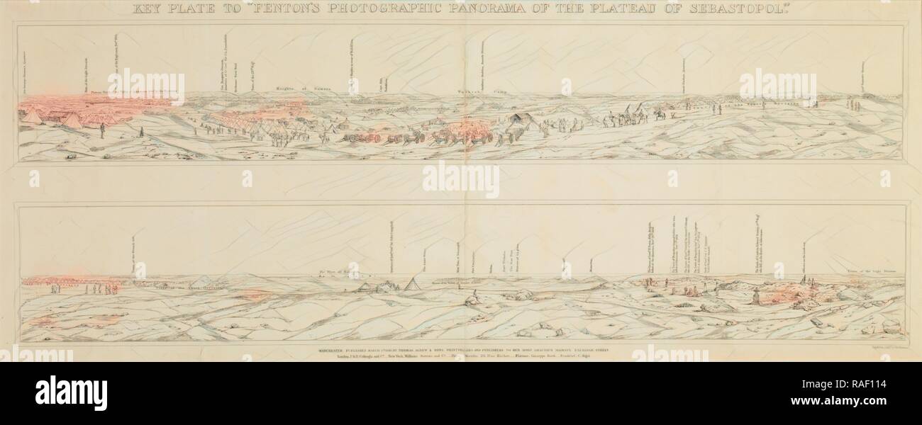 Panorama dell'altopiano di Sebastopol, giorno & Son (British, attivo 1850s - 1880), P. & D. Colnaghi & Co., Ltd reinventato Foto Stock