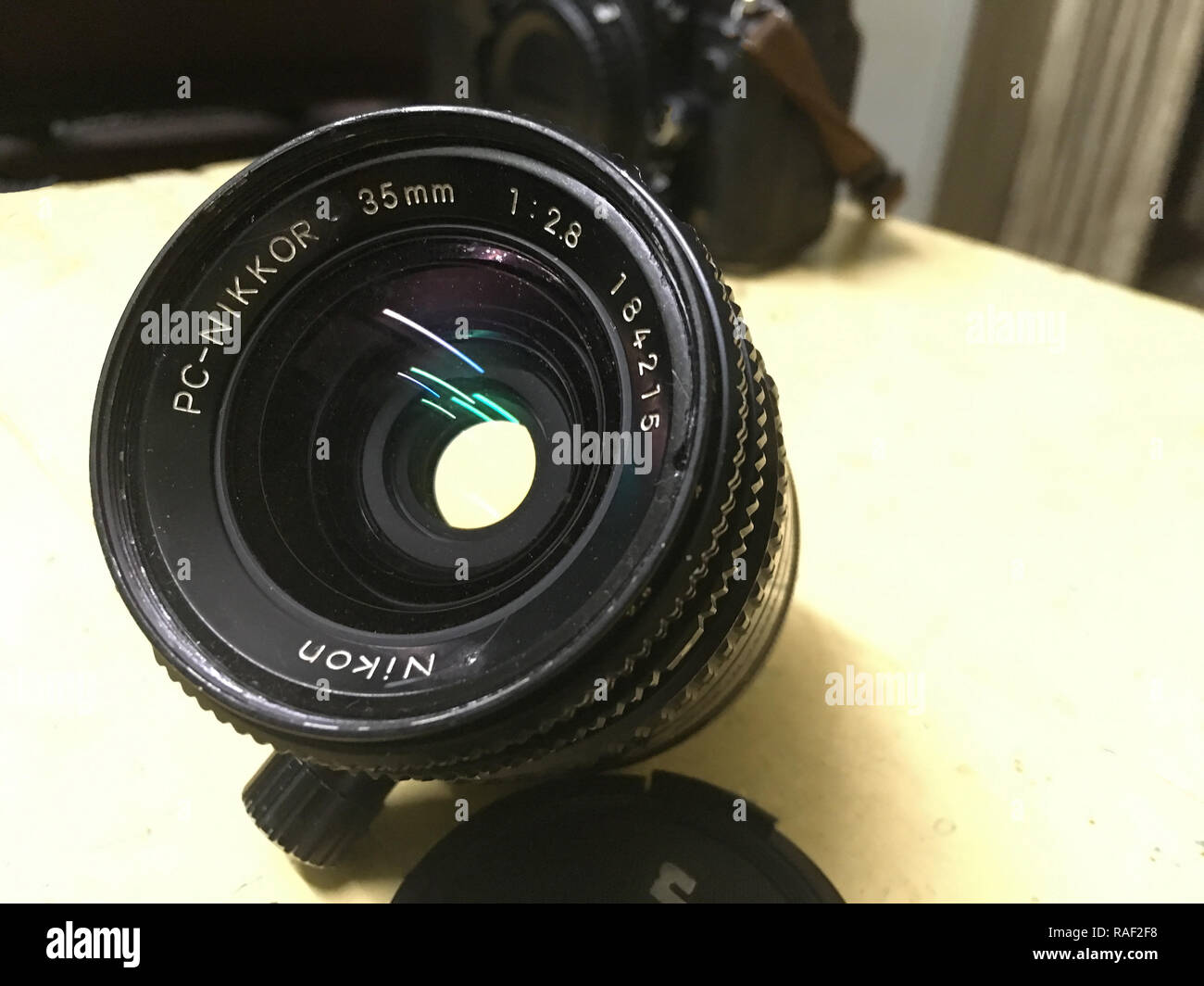 19-Aug-2018- Vintage PC-Nikkor -35mm 1:2.8 Nikon Kalyan vicino a Mumbai maharashtra india asia Foto Stock