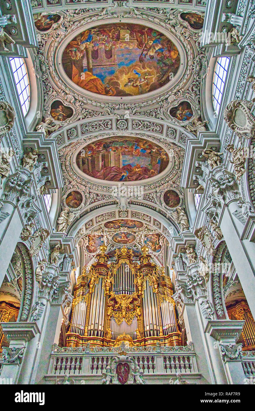 Cattedrale di St Stephen, Passau, Germania Foto Stock