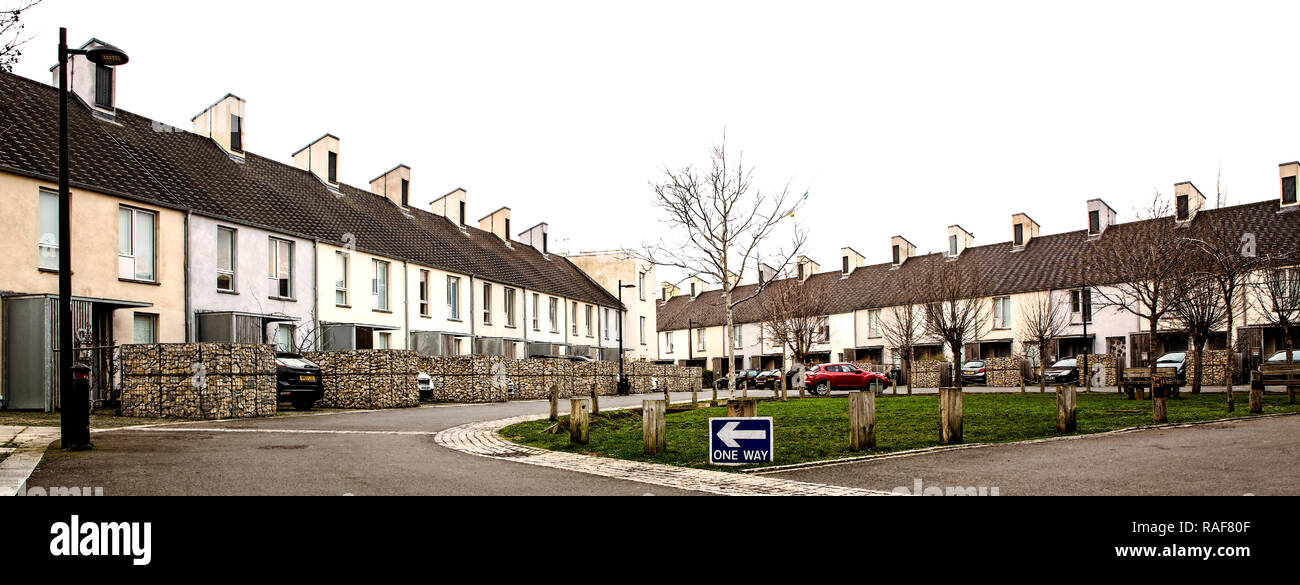 Il triangolo progetto di alloggio in Swindon che era altamente elogiato nel 2012 Civic Trust Awards Foto Stock