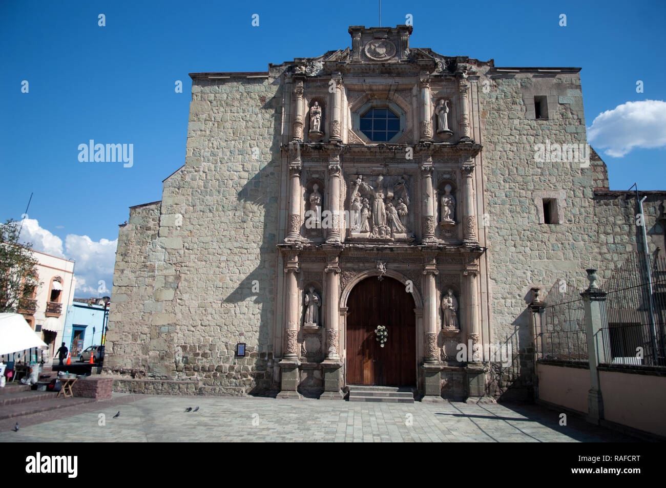 Una Chiesa Oaxacan, Oaxaca, Messico Foto Stock