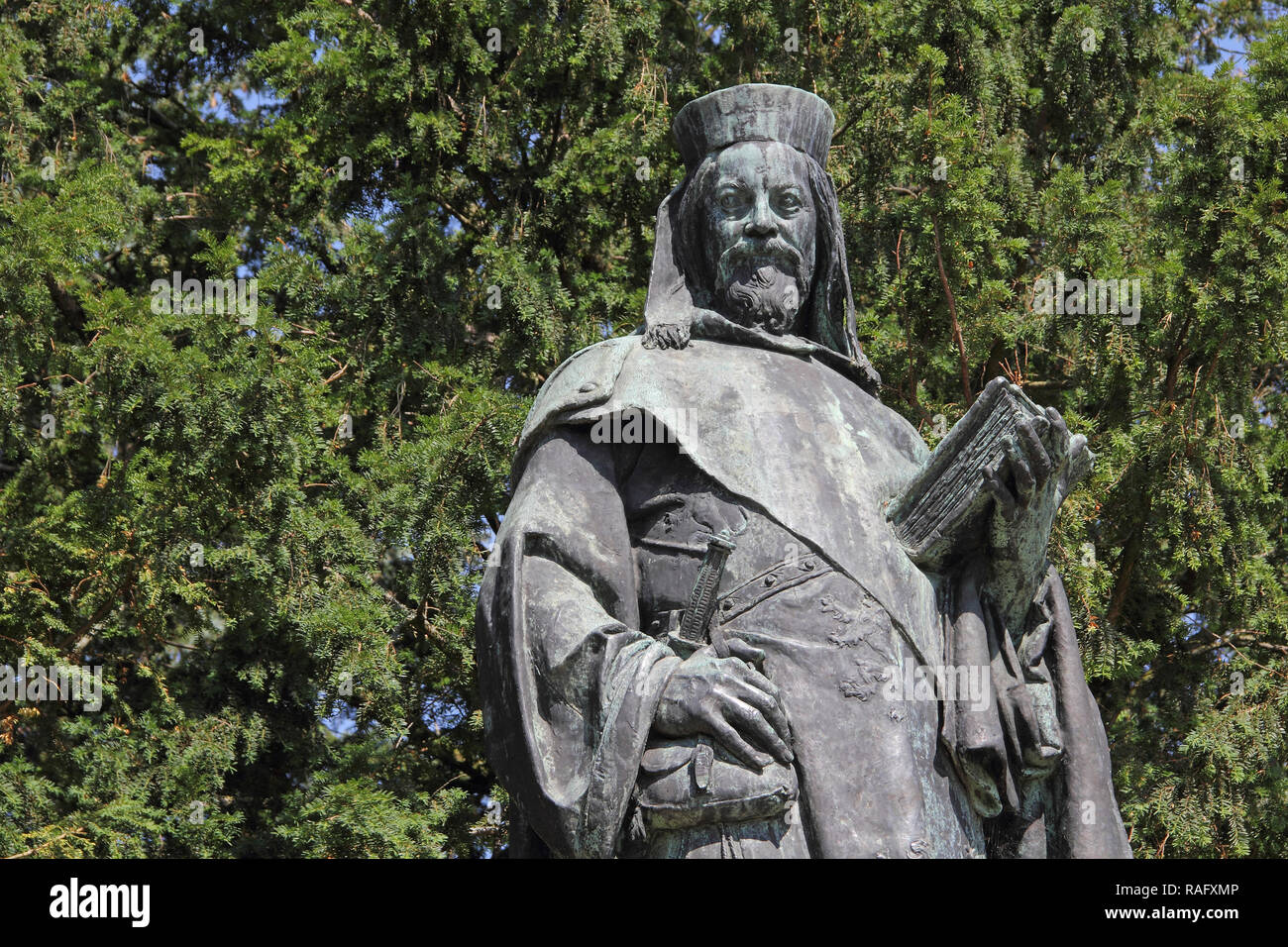 Statua di Imperatore Carlo IV di Tangermünde Foto Stock