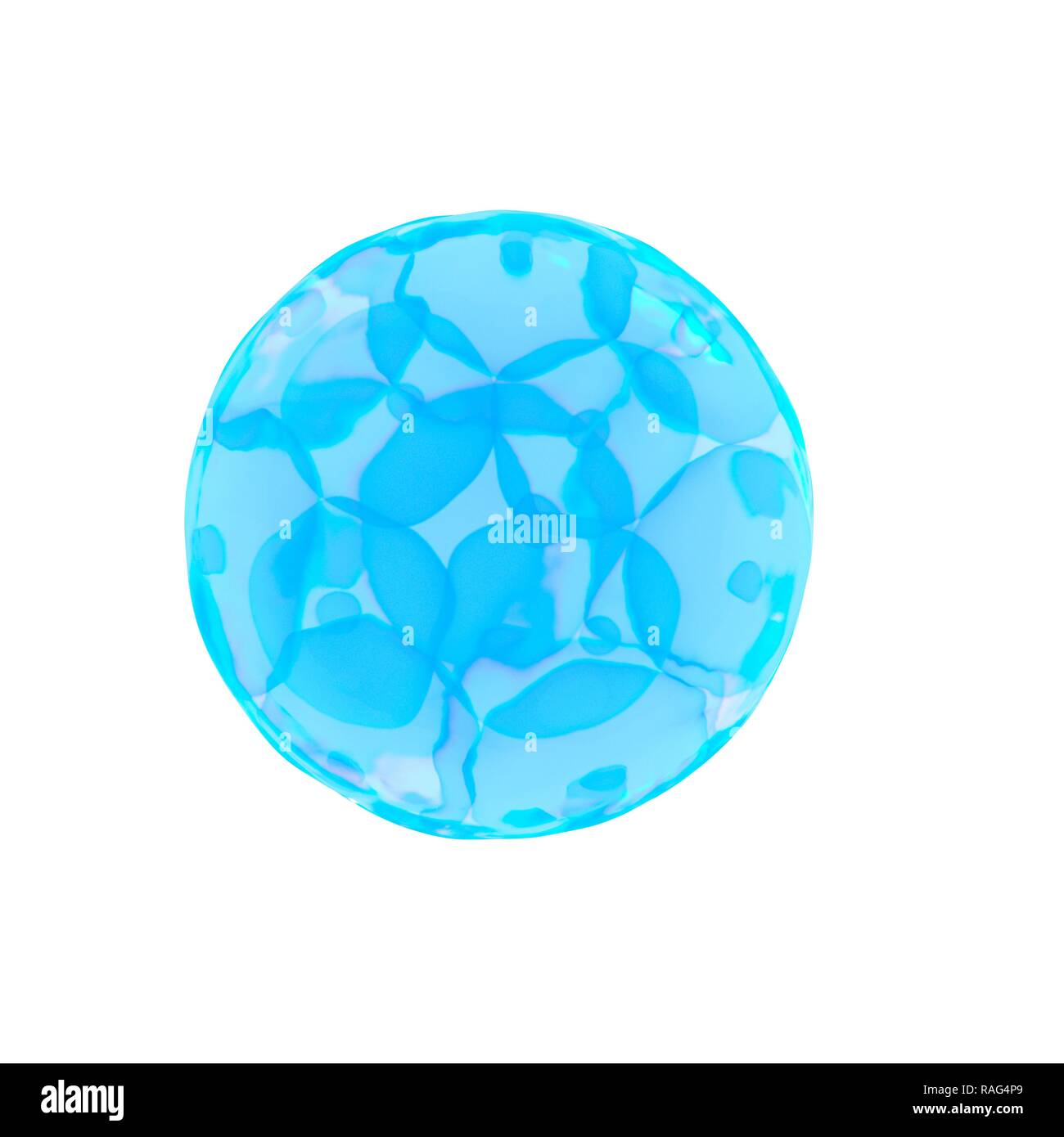 Illustrazione di 16 cellule uovo. Foto Stock