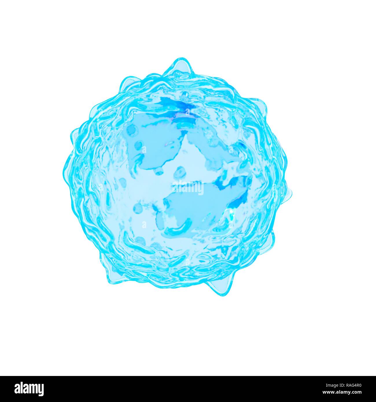 Illustrazione di un eosinofilo. Foto Stock