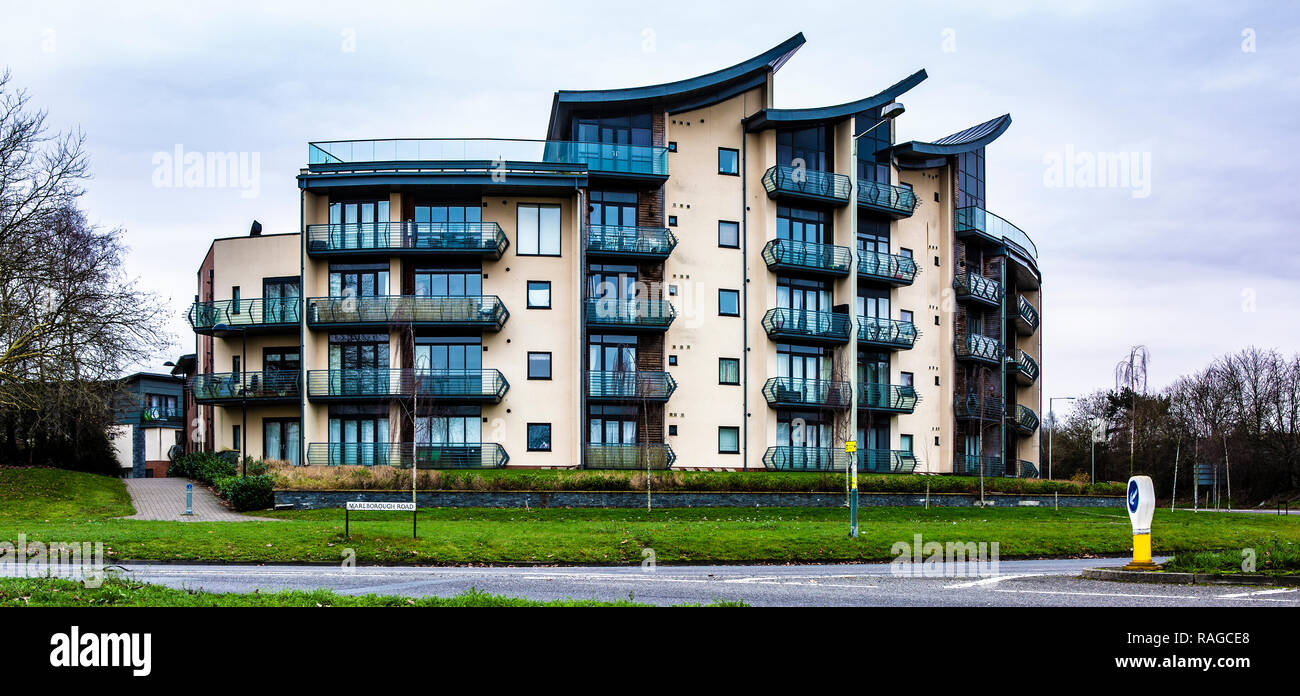 Appartamenti a Marlborough Road in Swindon Foto Stock