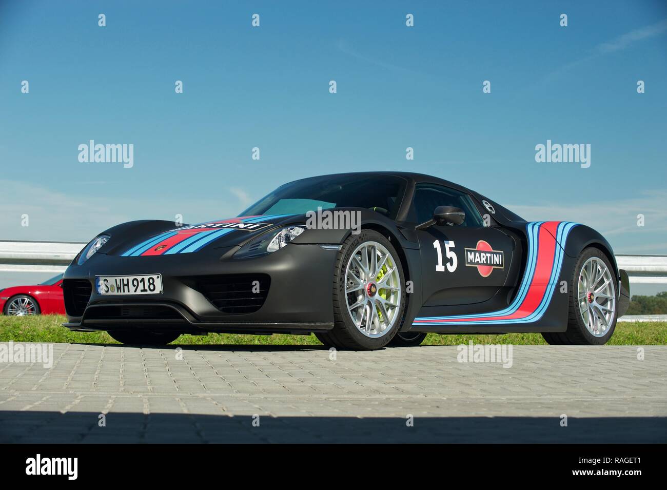 Porsche 918 Spyder ibrido plug-in auto sportive Foto Stock