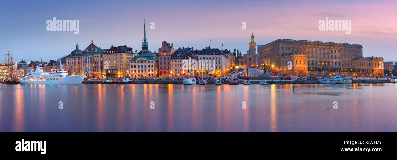 Gamla Stan a Stoccolma, Svezia Foto Stock