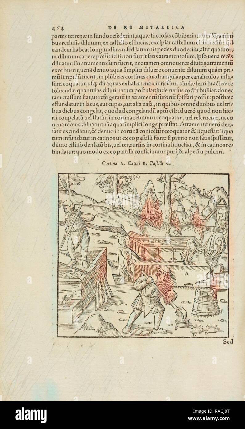Pagina 464 Georgii Agricolae De re metallica: libri XII. Quibus officia, instrumenta, machinae, ac omnia deni, que, annuncio reinventato Foto Stock