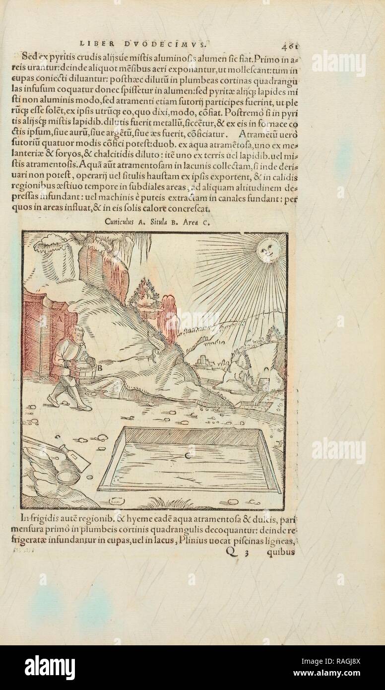 Pagina 461 Agricolae Georgii De re metallica: libri XII. Quibus officia, instrumenta, machinae, ac omnia deni, que, annuncio reinventato Foto Stock