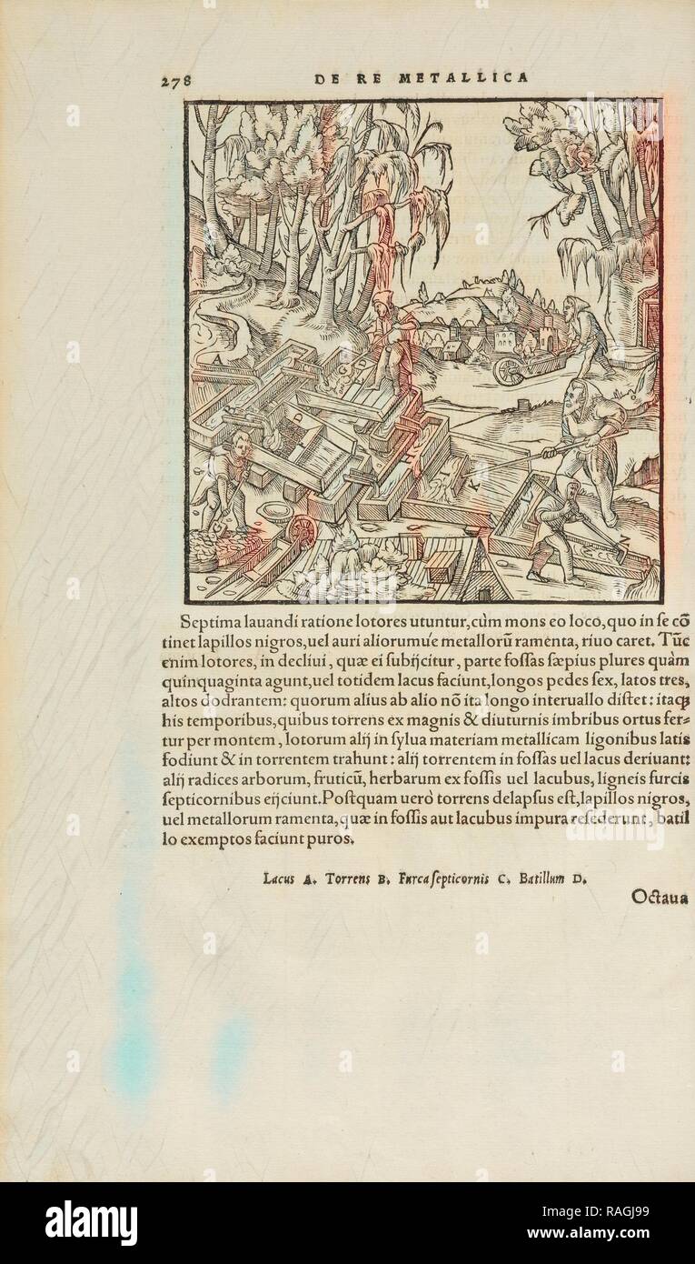 Pagina 278 Georgii Agricolae De re metallica: libri XII. Quibus officia, instrumenta, machinae, ac omnia deni, que, annuncio reinventato Foto Stock