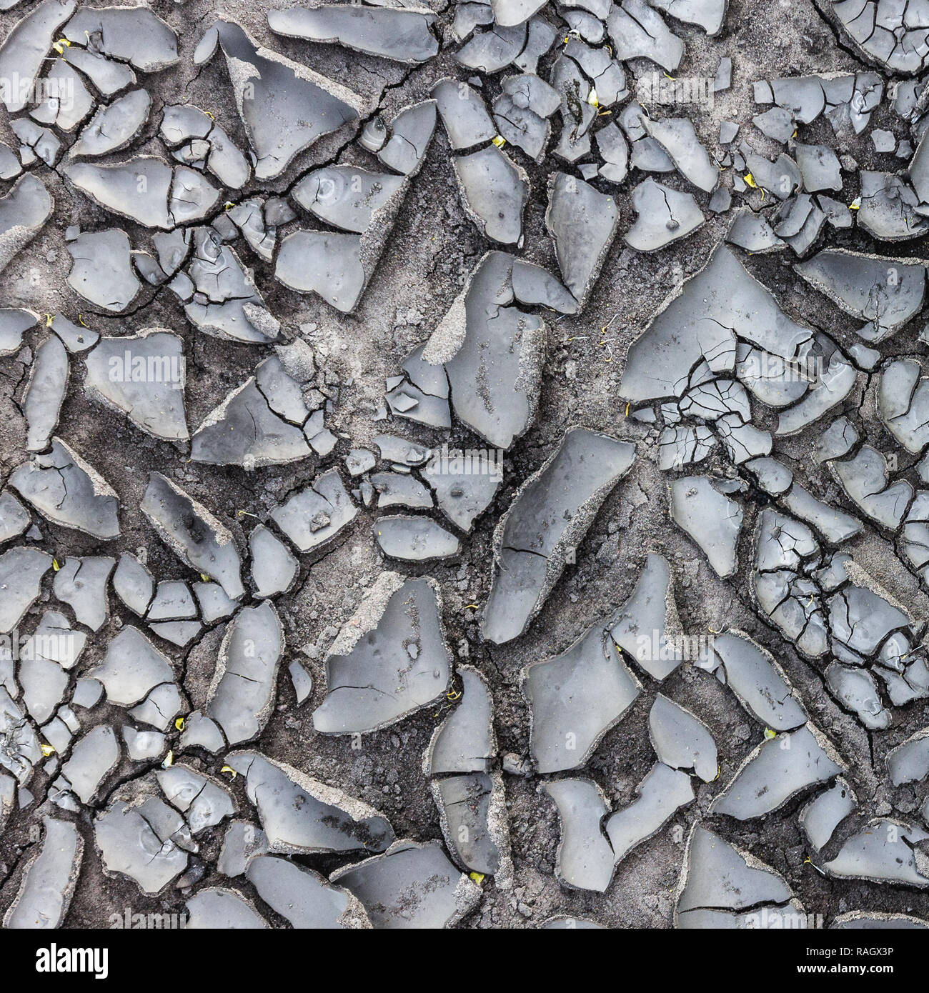 La consistenza dei essiccato incrinato terra d'estate. Il concetto Foto Stock