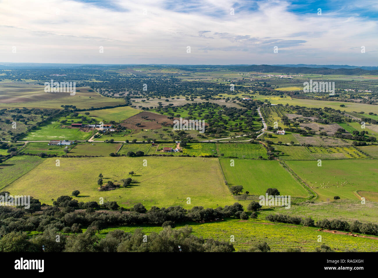 Paesaggio rurale, Alentejo, Portogallo Foto Stock
