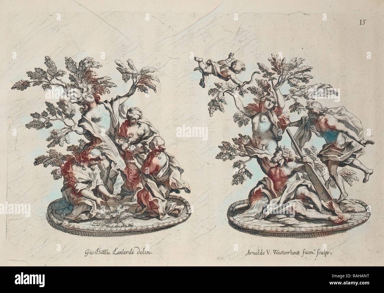 Trionfi o zucchero di sculture di Myrrha e Daphne, Raggvaglio della solenne comparsa, fatta in Roma gli otto di reinventato Foto Stock