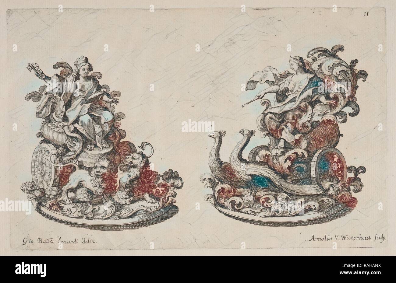 Trionfi o zucchero di sculture di Cibele ed a Giunone, Raggvaglio della solenne comparsa, fatta in Roma gli otto di gennaio reinventato Foto Stock