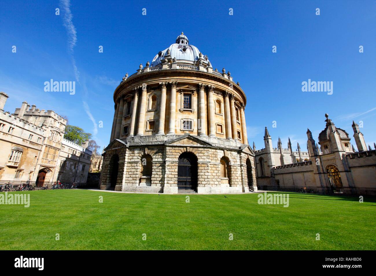 Radcliffe Camera, biblioteca e studente sala lettura, Oxford, Oxfordshire, Regno Unito, Europa Foto Stock