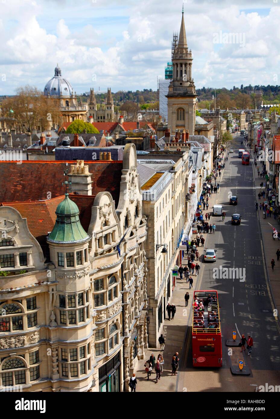 High Street, Città interna, Oxford, Oxfordshire, Regno Unito, Europa Foto Stock
