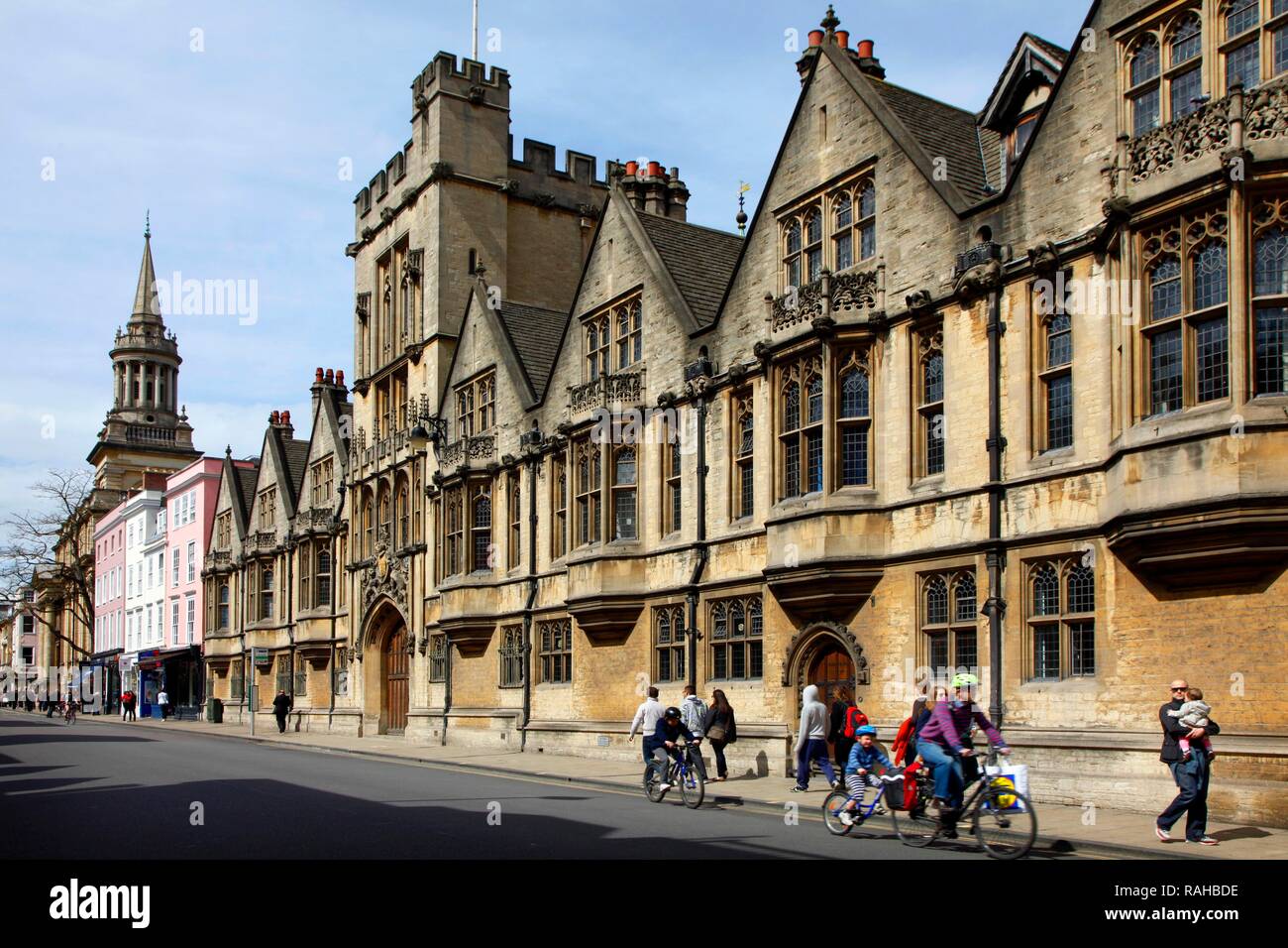 Brasenose College, High Street, Città interna, Oxford, Oxfordshire, Regno Unito, Europa Foto Stock