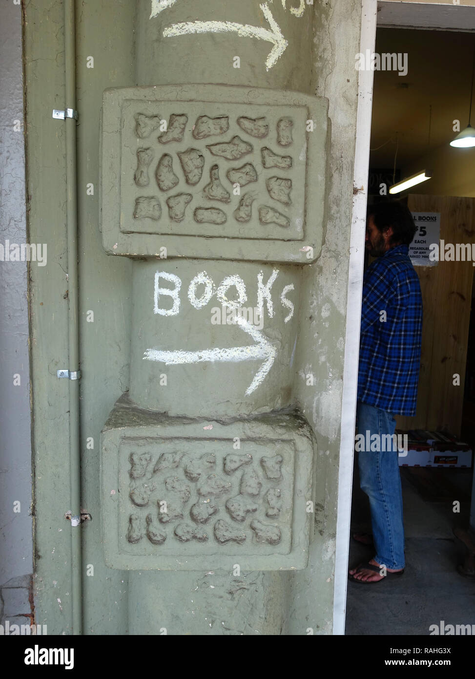 Book store segno Foto Stock