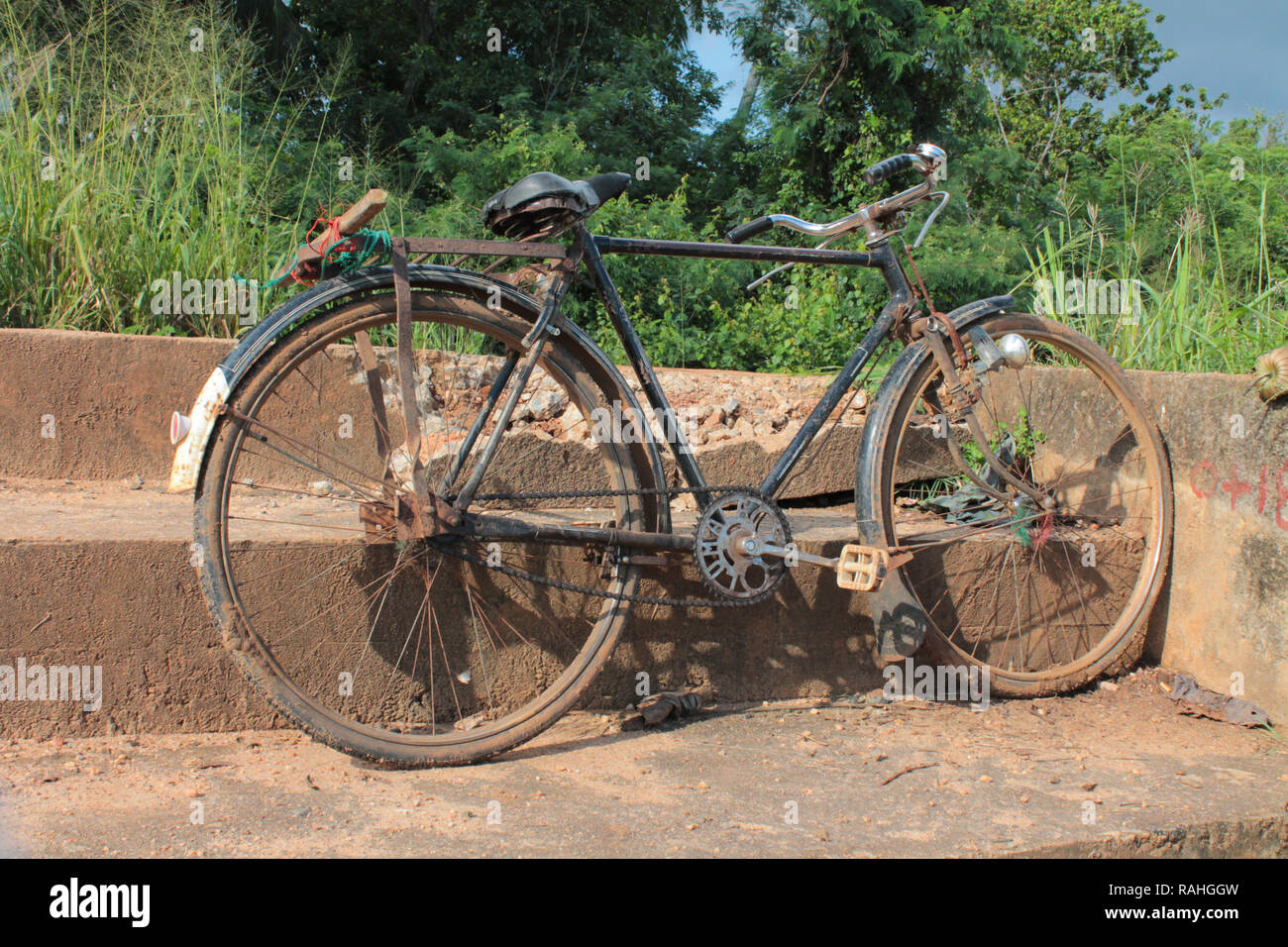 Altes Fahrrad in Sri Lanka Foto Stock