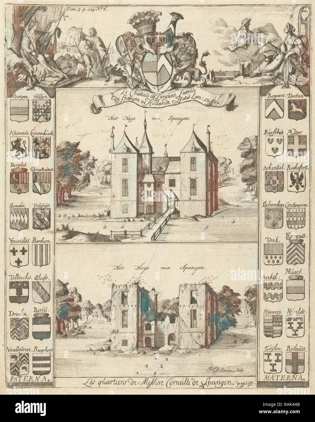 Casa di Spangen, Paesi Bassi, I. Baudouin, 1600 - 1650. Reinventato da Gibon. Arte Classica con un tocco di moderno reinventato Foto Stock