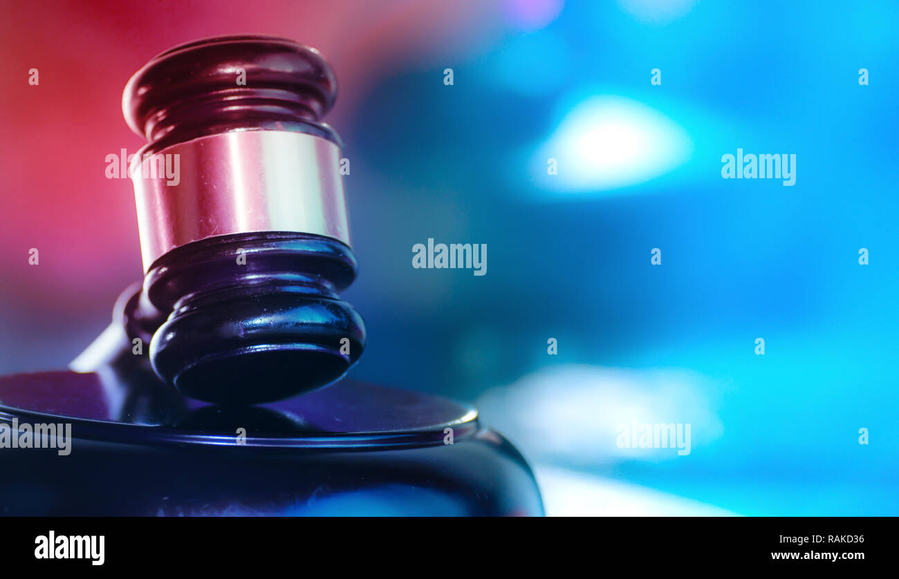 La legge e l ordine di giustizia legale Concetto di immagine Foto Stock