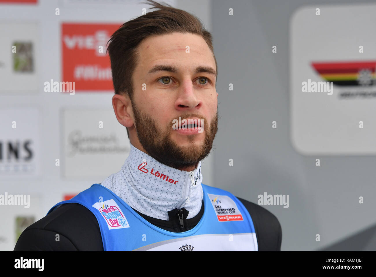 Markus EISENBICHLER (GER), azione singola immagine singola immagine, Ritratto, Ritratto, Ritratto. 67Th International Torneo delle quattro colline 2018/19. Nuovo Anno di saltare a Garmisch Partenkirchen su 01.01.2019. | Utilizzo di tutto il mondo Foto Stock